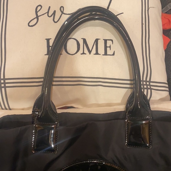 Tory Burch large black tote Ella nylon shoulder bag. - Picture 4 of 9